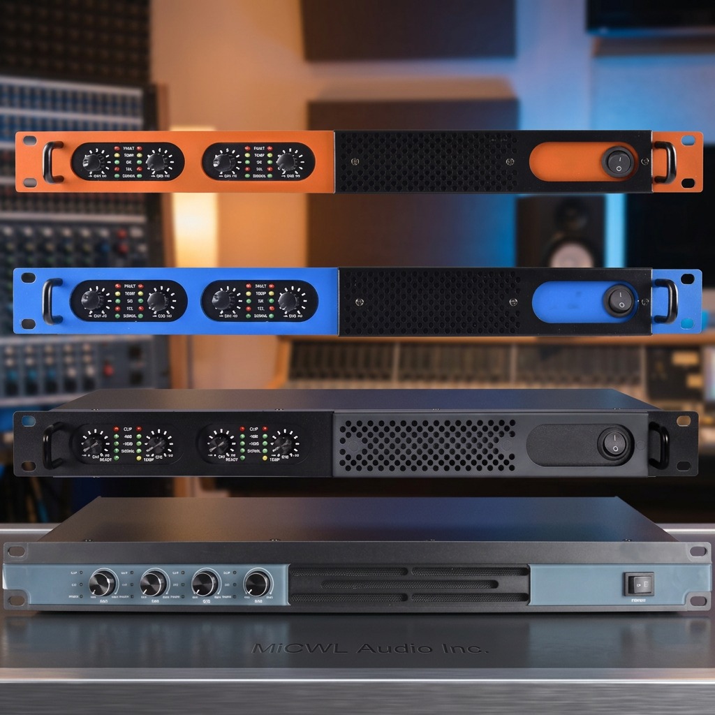 MiCWL 6400 ワットデジタルパワーアンププロ 4 チャンネル 6400 ワットアンプステージスタジオ DJ カラオケドライブ大型 4 スピーカー