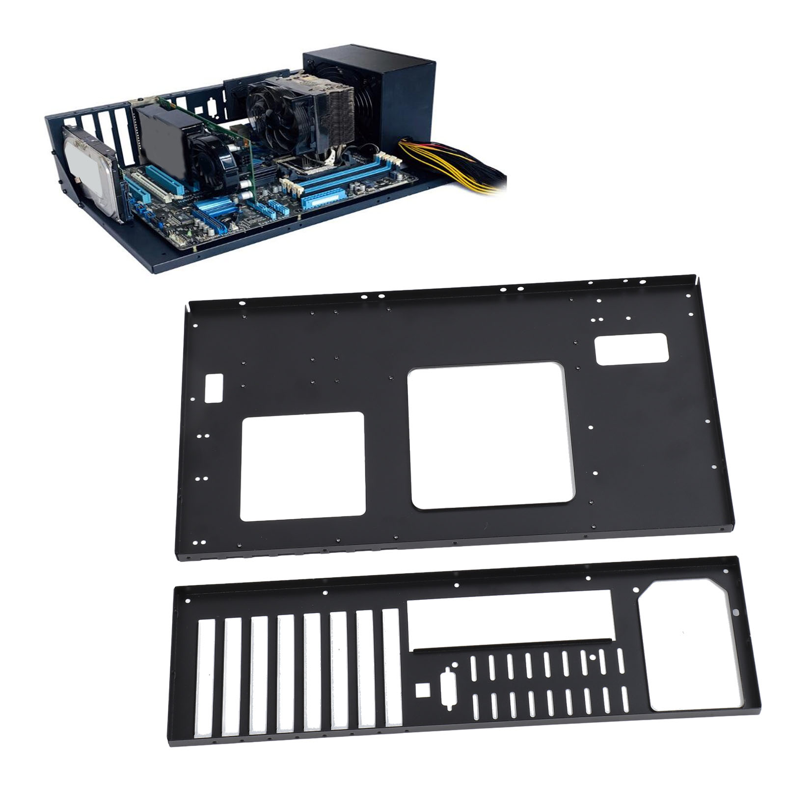 コンピュータオープンケースラックサポート X79 X99 デュアルサーバーメインボード DIY コンピュータオープンシャーシラック ATX M ATX ITX マザーボード用
