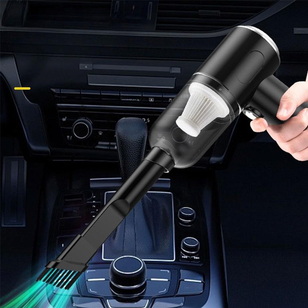 5500Pa ワイヤレス車掃除機ハイパワーノズルと USB タイプ C 高速充電ケーブルホームオフィス車の掃除用