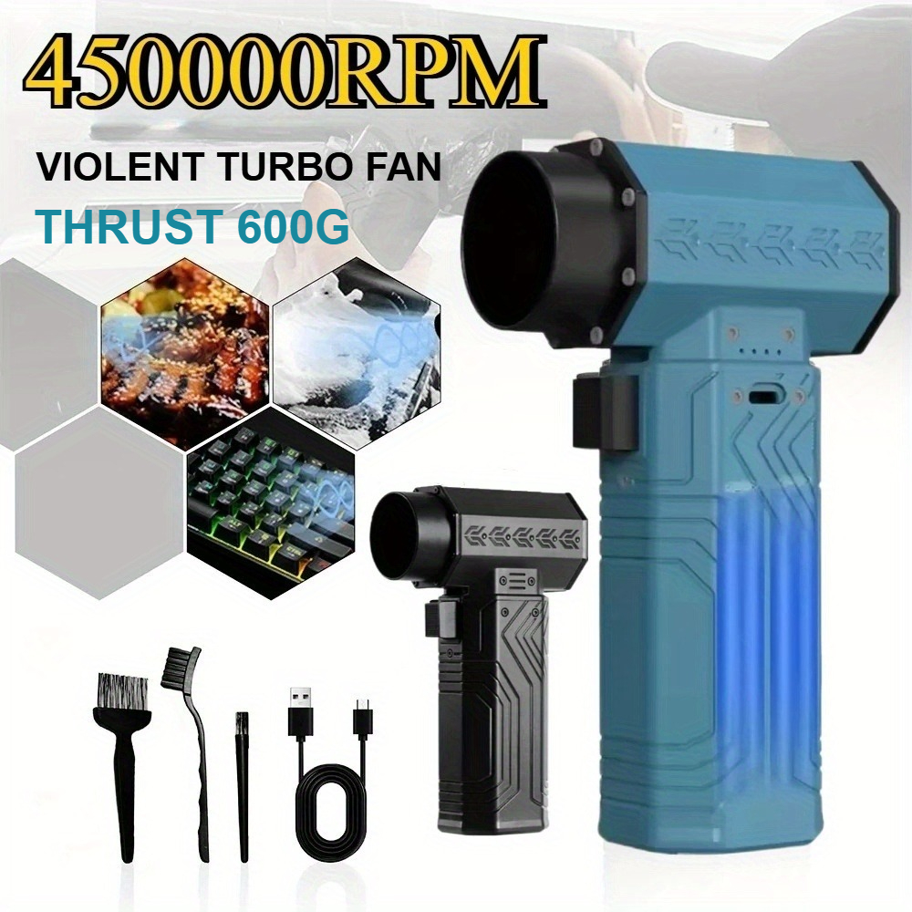450000RPM 送風機強力なミニターボファンジェット 10000mAh 600 グラム推力 70 メートル/秒風ブラシレスダスター葉除去ドライヤーキーボード