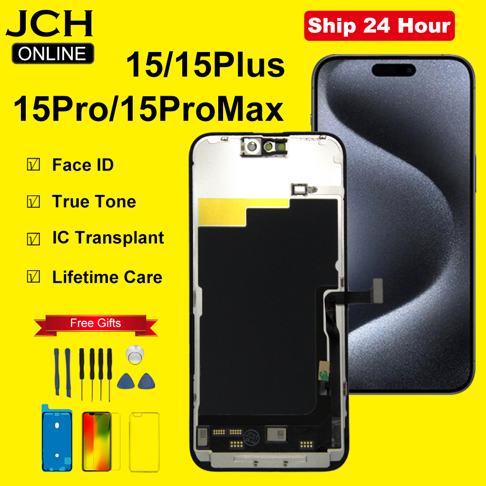 OLED Pantalla iPhone 15 15Pro LCD ディスプレイ画面デジタイザー交換 15 Pro Max 15 Plus Ecran Incell LCD 工場直接