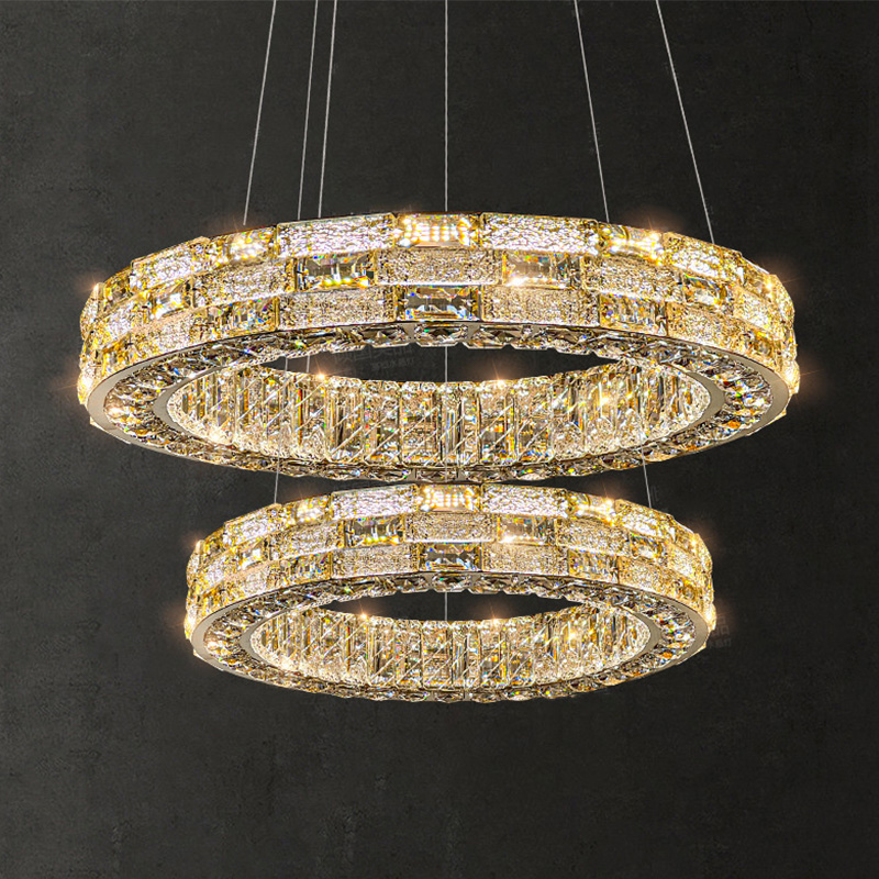 Luxury Crystal Chandeliers Led Lights Lustre Ceiling Lamps Hanging Ceiling Lamp Suspension Chandelier Home Decor Pendant Light