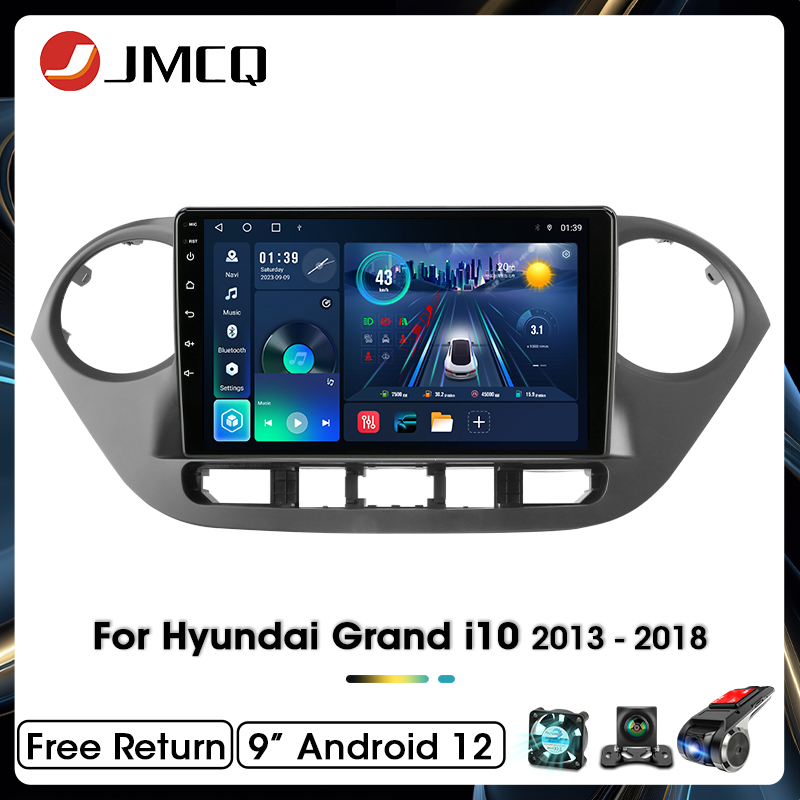 9 "カーラジオヒュンダイグランド i10 i 10 2013 2014 2015 2016 2017 2018 Android12 Carplay 自動マルチメディアビデオプレーヤーヘッドユニット