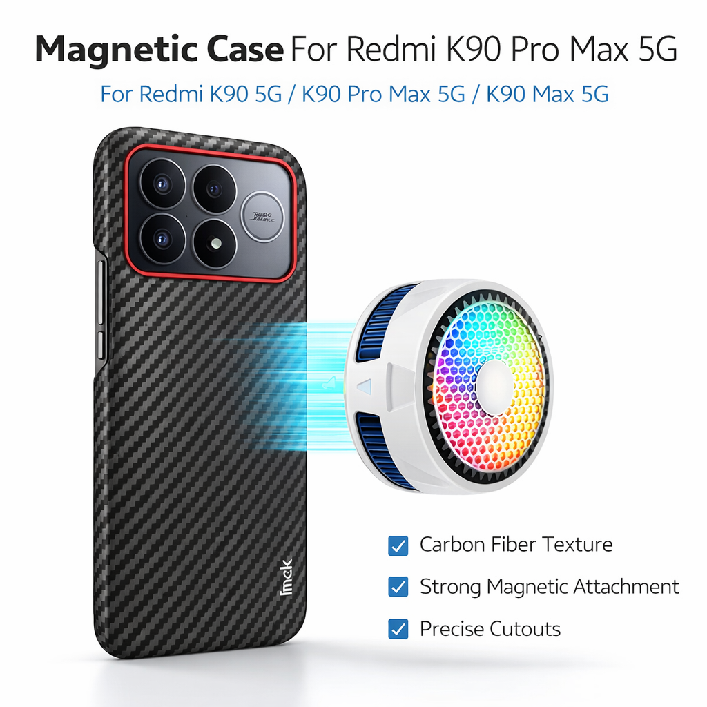 磁気ケース Redmi K90 Pro Max 5G 耐衝撃カメラ保護内蔵マグネット CA0024