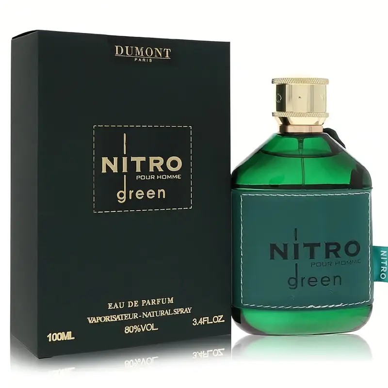 NITRO - 3.4 オンス - オードトワレ - 男性用高級香水 - フルーツ、ウッディ、フローラル、男性用スパイス - 長持ち
