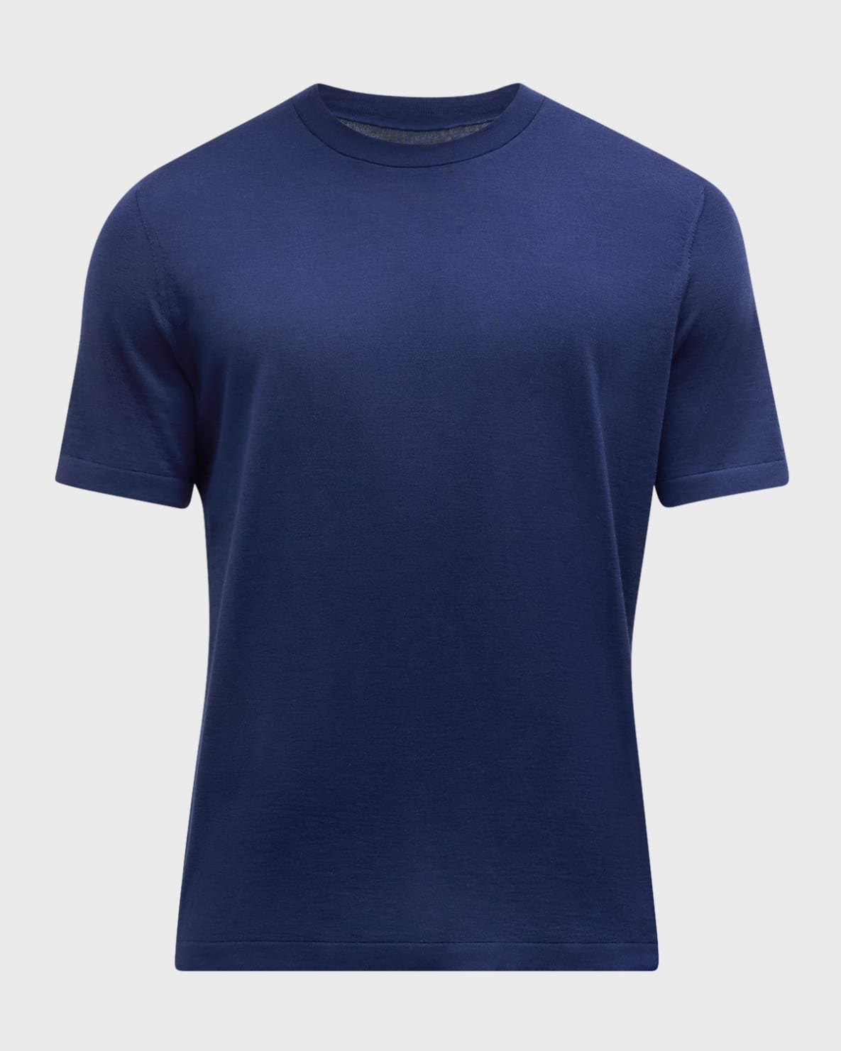 新着メンズ新カジュアルデイリーソリッドクルーネック半袖ニット Tシャツブランクデザイン Tシャツ