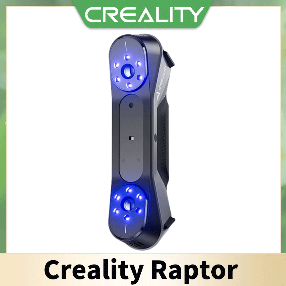 Creality 3D スキャナー CR-Scan Raptor - 0.02mm 精度のマルチライン ブルー NIR 60FPS 手ぶれ補正トラッキング 24 ビット カラー スキャナー