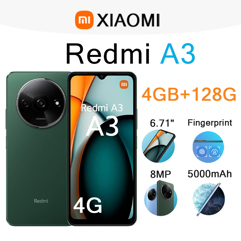 Xiaomi Redmi A3 スマートフォン 6.71 インチ FHD 90Hz スクリーン 80MP メインカメラ 5000mAh 大容量バッテリー携帯電話