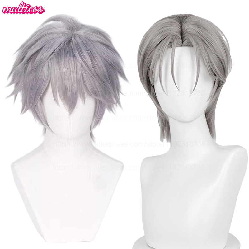 までコスプレウィッグエイリアンステージコスプレシルバーグレー耐熱ヘアステージショー Conmic-Con クリスマスハロウィンアニメウィッグ