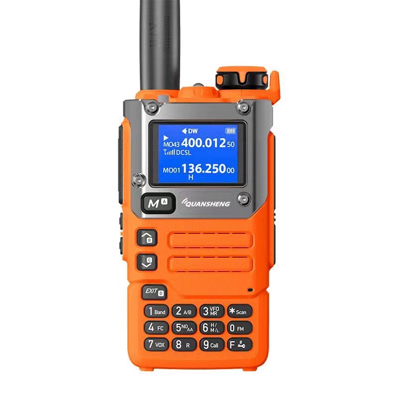 Quansheng UV-K5(8) UV-K58 UV-K6 UVK58 オレンジ双方向ラジオ 50-600MHz AM FM タイプ C 充電マルチバンド UV-K5 アップグレード quansheng k58