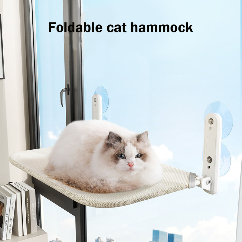 猫ハンモック超吸盤スイングサンは取り外して洗えるマットレス窓辺ガラス吊りベッドペット用品