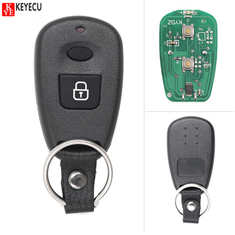 KEYECU リモートキーフォブ 2 ボタン 315MHz ヒュンダイ サンタフェ エラントラ 2002 2003 2004 2005 2006 FCC ID: OSLOKA-510T