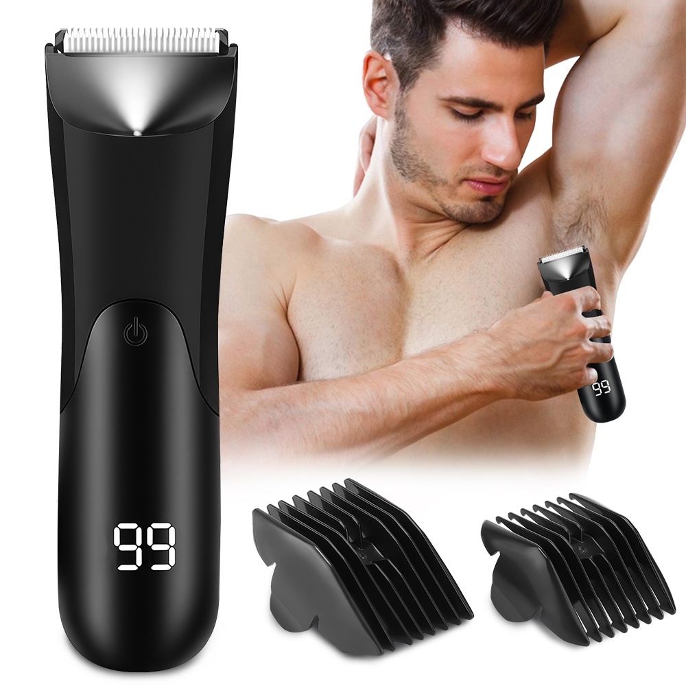 男性のボディヘアトリマー電気シェーバー用男ボール陰毛鼠径部胸脇の下脚脱毛ツールひげかみそりセラミック刃