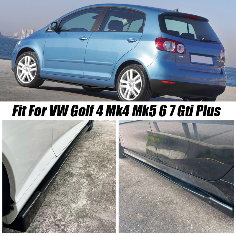 フォルクスワーゲン VW アクセサリーゴルフ 4 Mk4 Mk5 6 7 Gti プラス車のサイドスカート延長ロッカーパネルサイドトリムスポイラー工場