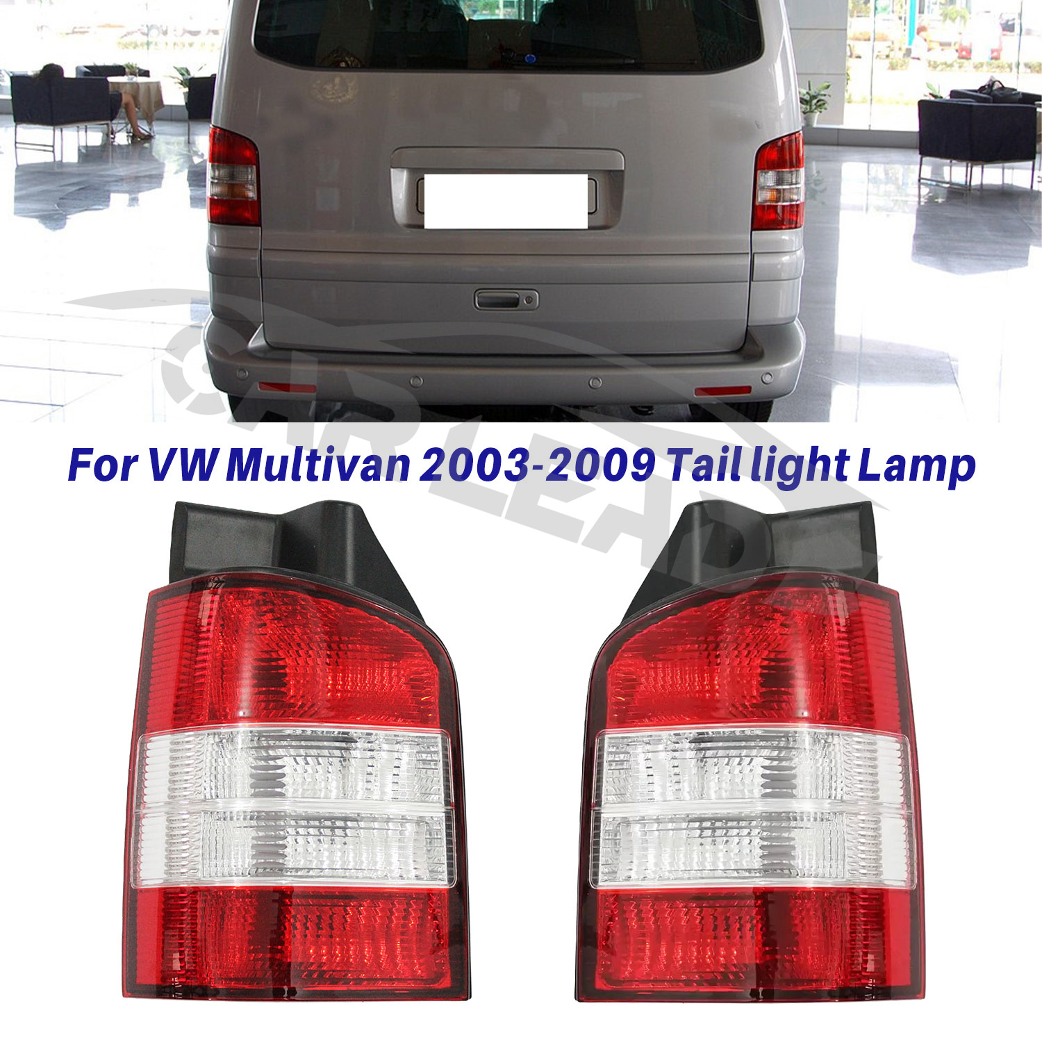フォルクスワーゲン T5 マルチバントランスポーター 2003 2004 2005 2006 2007 2008 車のテールライトブレーキランプ電球なし 7H0945095H 7H0945096H