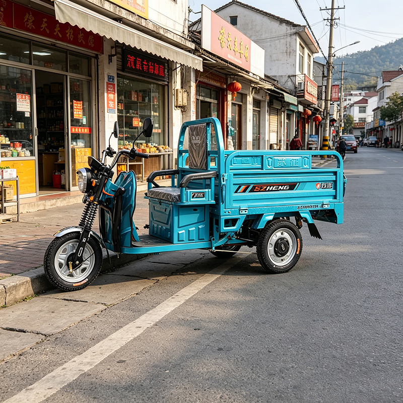 電気貨物トライクは中小企業の配達のための貨物箱 60V 電気三輪車を開きます