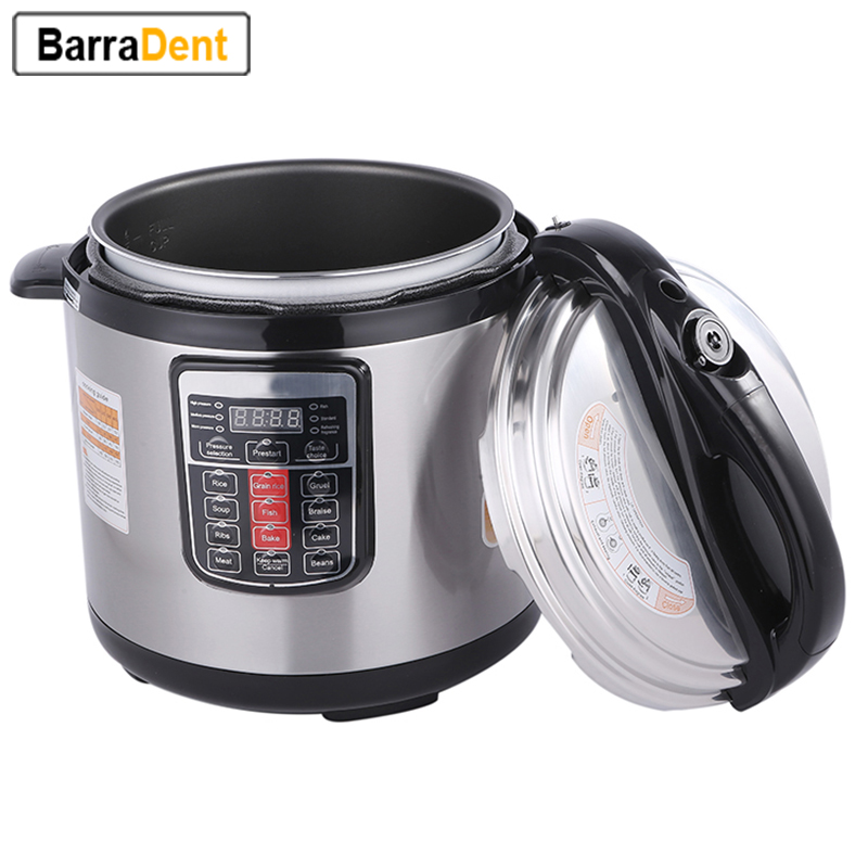 8L 多機能炊飯器蒸し器 1500 ワット低速調理器 10 で 1 電気圧力鍋ノンスティックポット付き