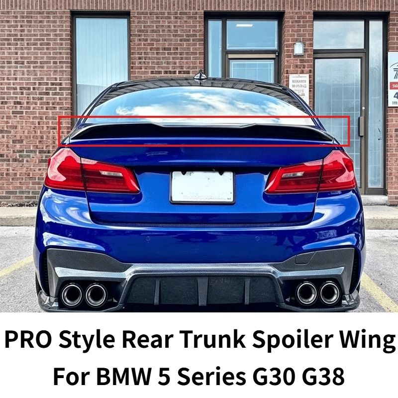 プロスタイルリアトランクスポイラーウイング BMW 5 シリーズ G30 G38 テールエアロリップ外装アップグレード修正された自動車アクセサリー部品