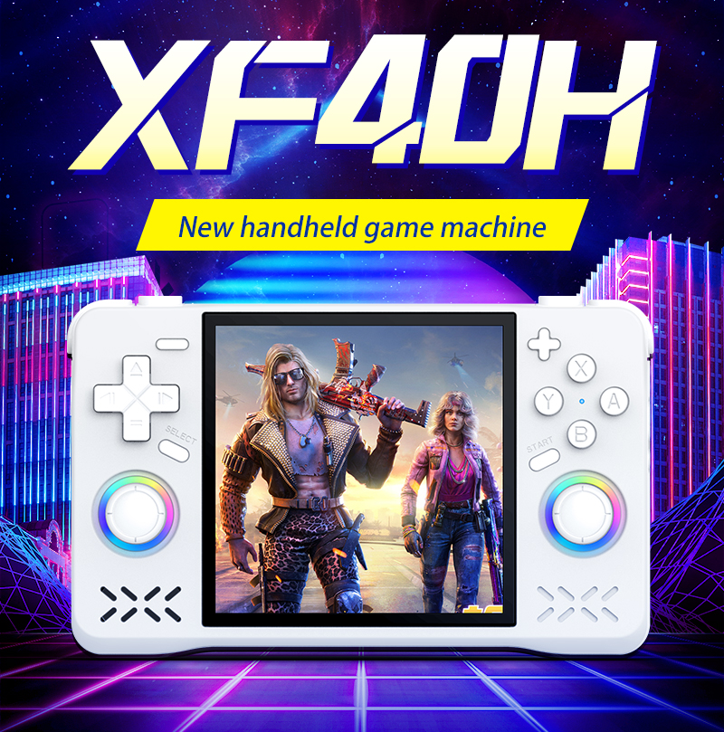 レトロハンドヘルドゲームコンソール XF40H 4.0 インチ IPS スクリーン 4000mAh バッテリー内蔵 18000 ゲームポータブルゲームデバイス