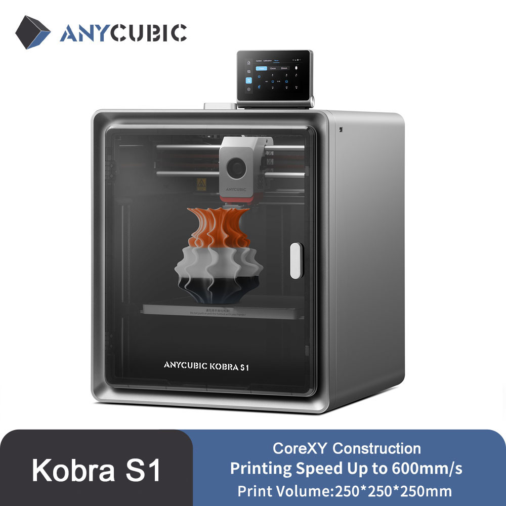 Anycubic Kobra S1 スピーディ 3D プリンタ コア XY 安定した構造 最大速度 600mm/s 高精度超静音 3D プリンタ