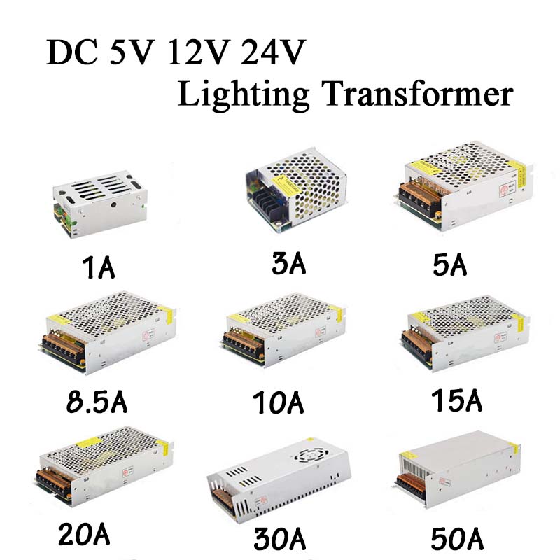LED 電源アダプタ照明トランス AC 100 V-240 V に DC 5 V 12 V 24 V スイッチング電源 1A 2A 3A 5A 10A 20A 30A LED ドライバ