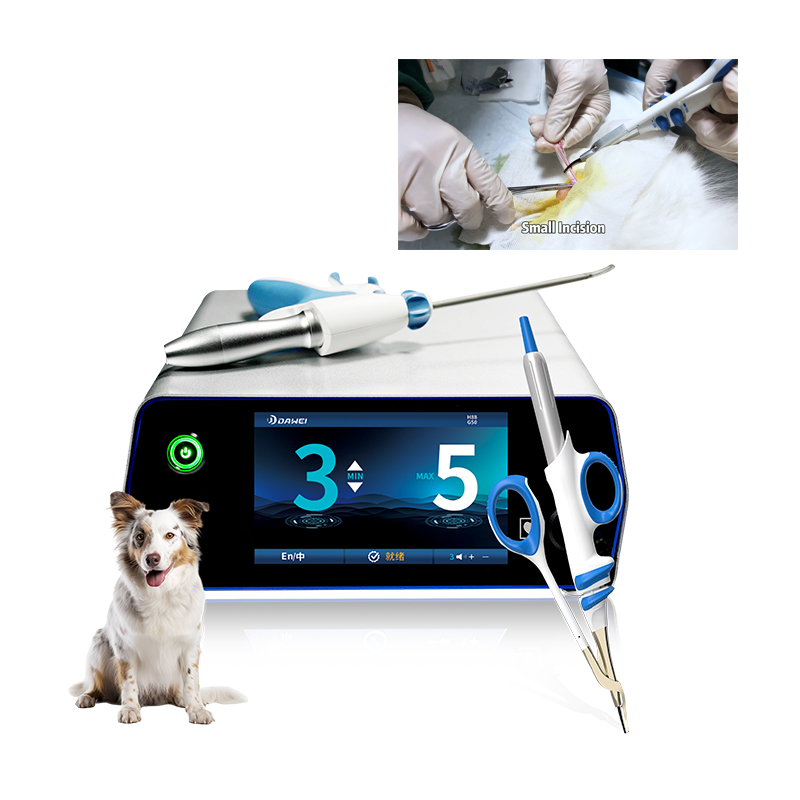 Dawei AUS 200 ポータブル獣医用超音波メス発生器 小動物手術用再利用可能なハンドピース付き