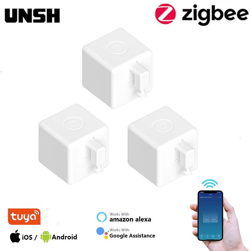 Tuya Zigbee 1/3 個スマート Tpye-C 充電式タッチフィンガーボットプラスロボットボタンプッシャーアームスイッチサポート Alexa Google ホームアリス