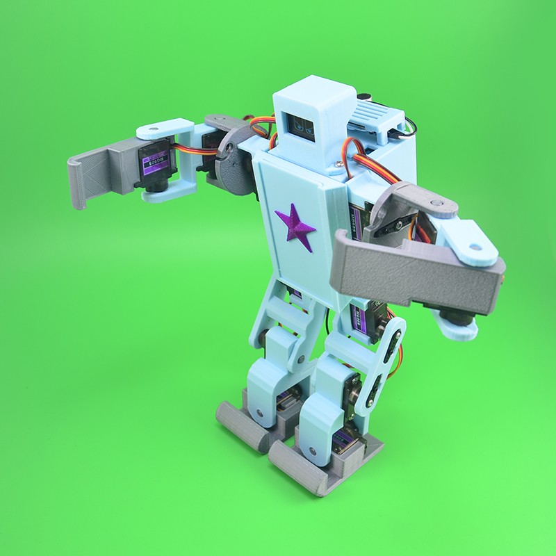 12 DOF ヒューマノイドロボット音声コントローラースマートおもちゃ Arduino オープンソース Mixly グラフィカルプログラミング