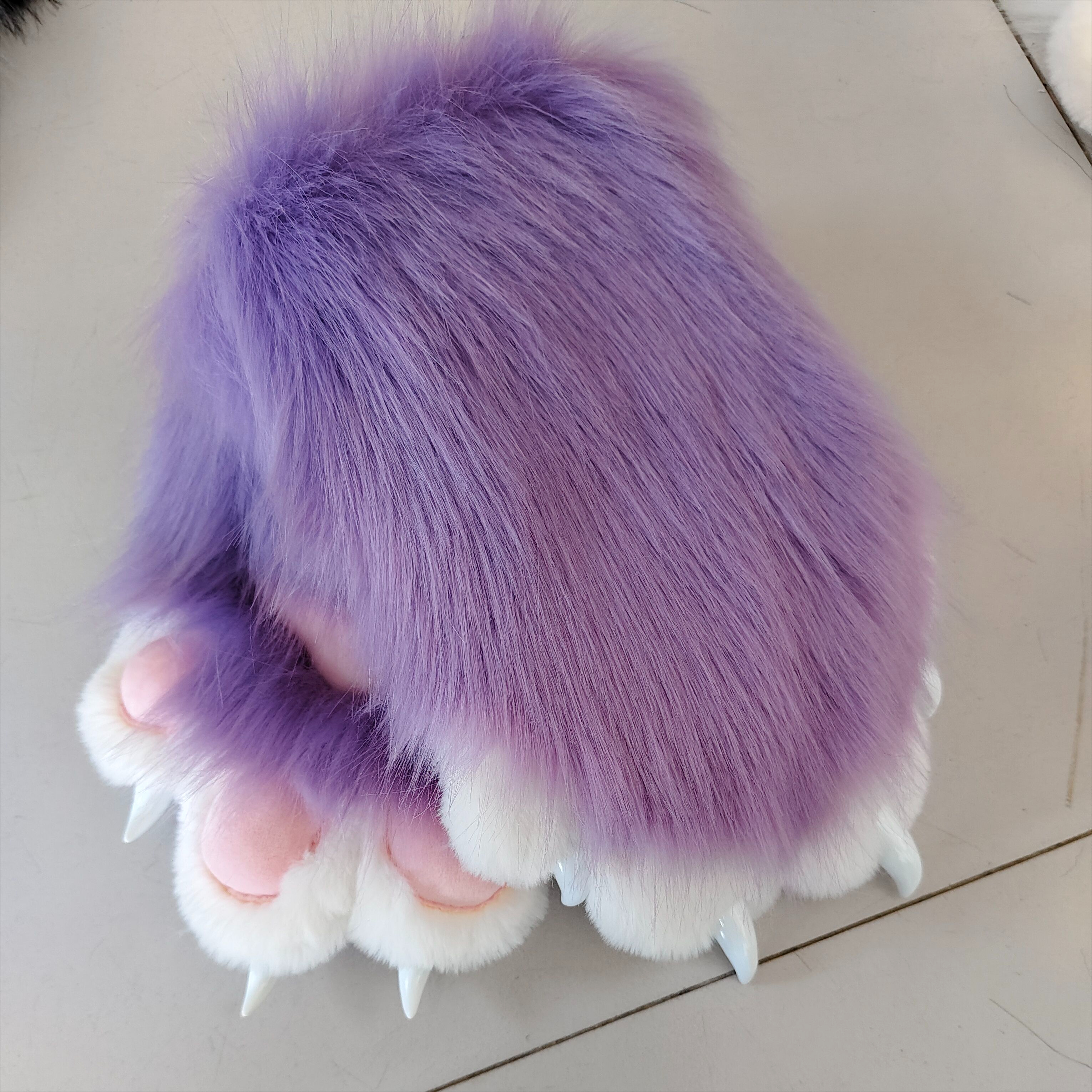 ハロウィンパーティーカラフルな着ぐるみ着ぐるみ動物猫毛皮の足手袋ぬいぐるみキグコスプレ衣装爪タイガークマ爪