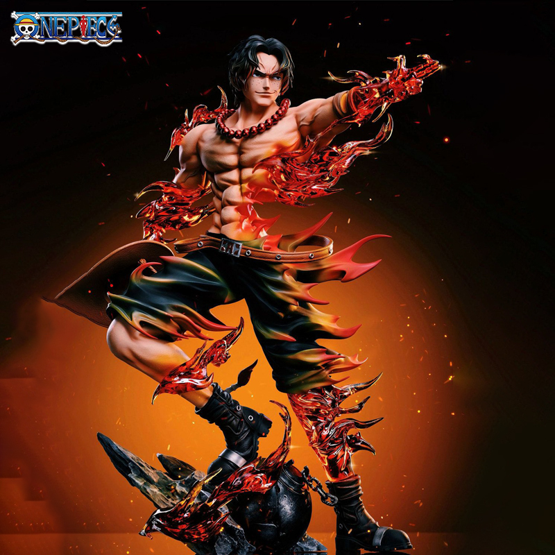 ワンピースエースアニメフィギュアポートガス · D · エースアクション置物像 Pvc Gk モデルコレクション人形机の装飾玩具誕生日ギフト