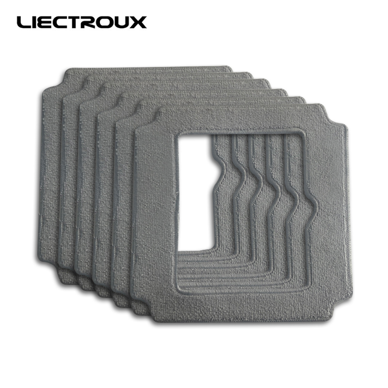 (YW509 用) Liectroux 窓掃除ロボット用繊維モップクロス、6 個/パック
