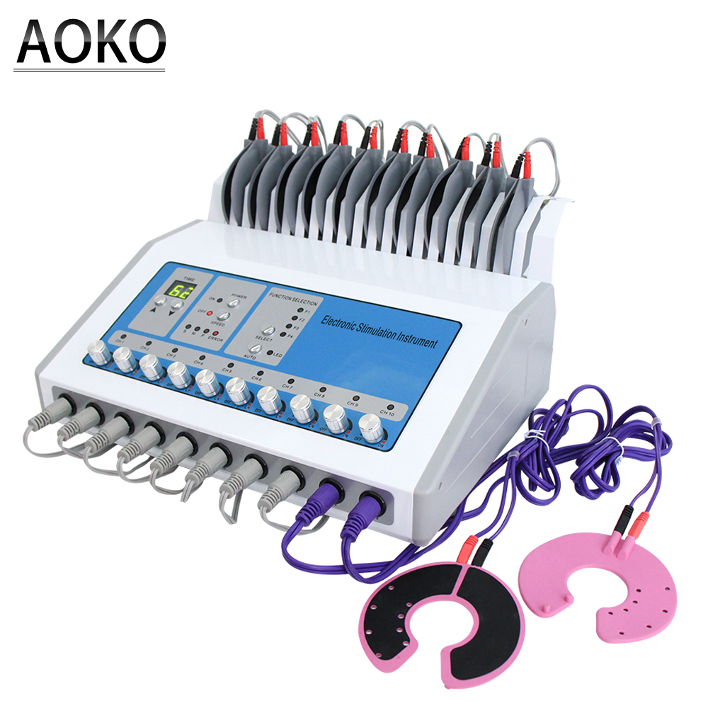 AOKO 減量マシン ems 筋肉刺激装置電気刺激マシンロシア波 ems 電気筋肉刺激装置マッサージャー