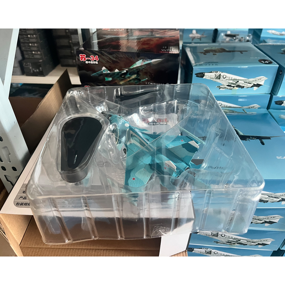 1/100 スケールロシアスホーイ Cy-34 SU-34 SU34 フルバック戦闘爆撃機ダイキャストメタル軍用機モデルコレクションやギフト