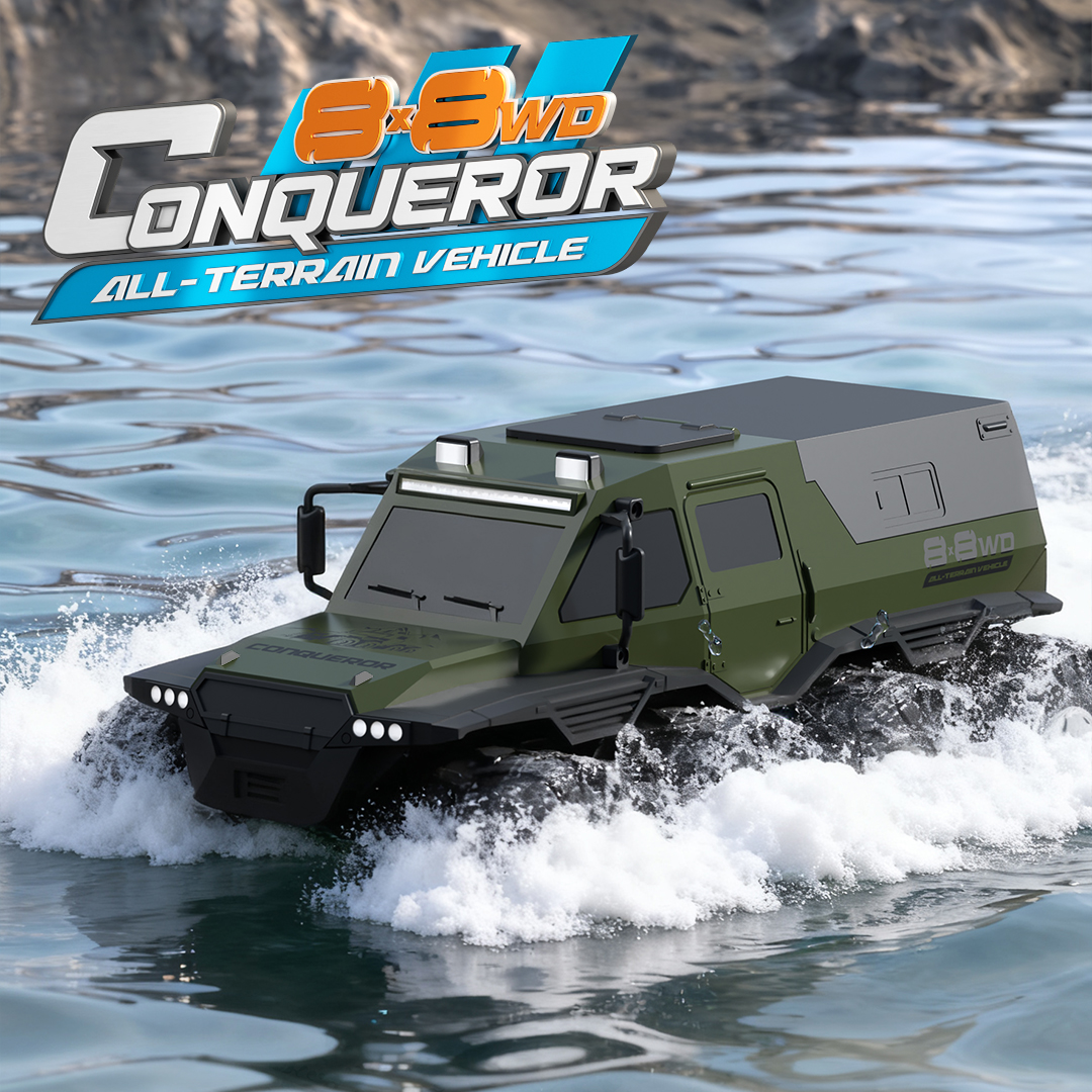 8 × 8 水陸両用 RC カー 50 分ロングバッテリー寿命全地形リモートコントロールトラック防水オフロード車両おもちゃ子供のためのギフト