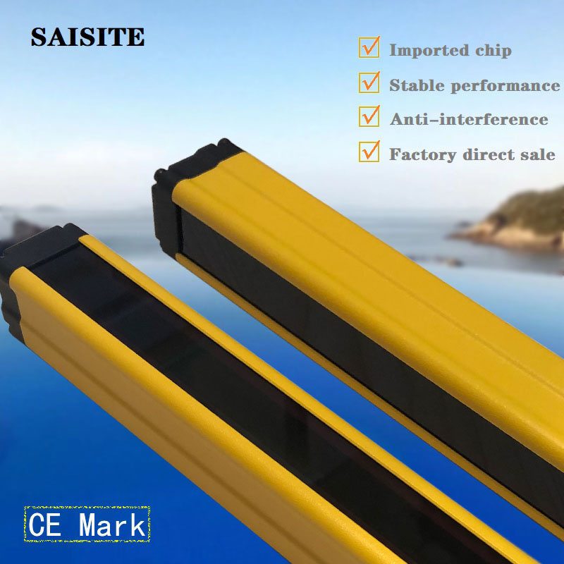 SAISITE セーフティライトカーテンセンサースイッチ 4/6/8/10/12/16 ビーム安全格子セキュリティデバイス 10 ミリメートル/20 ミリメートル/40 ミリメートル解像度 DC12 24 V
