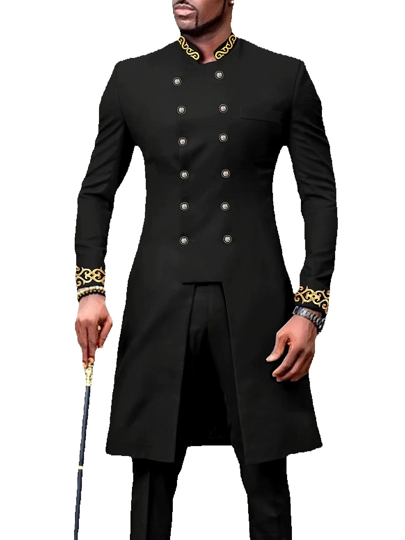 2 個アフリカの伝統的なドレス服男性スーツジャケットイブニングドレスアフリカ服セットブレザーカフタン衣装 2025