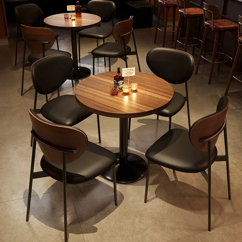 ヴィンテージ居酒屋商業テーブルと椅子アメリカンダイニングバー音楽レストランテーブルと椅子クリアバーテーブル椅子の組み合わせ