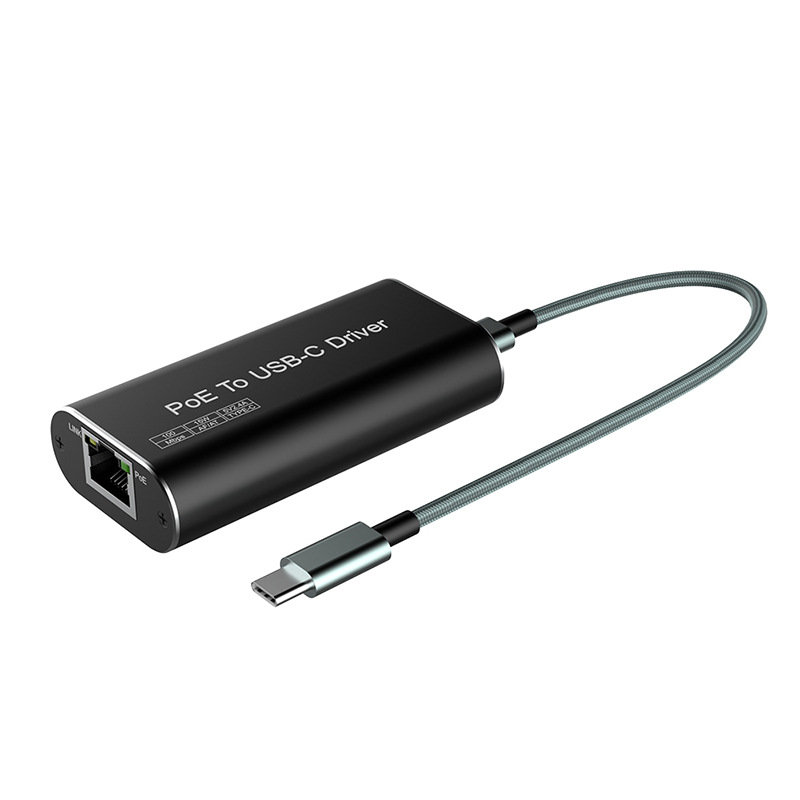 POE 給電タイプ C イーサネット アダプタ USB C - RJ45 LAN ネットワーク カード (電話タブレット PC 用)