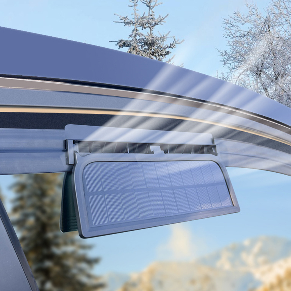 ソーラー車の排気ファン 3 つの空気出口付き 車のラジエーター冷却ファン 車の窓の換気扇 USB 電源 車用自動換気ファン