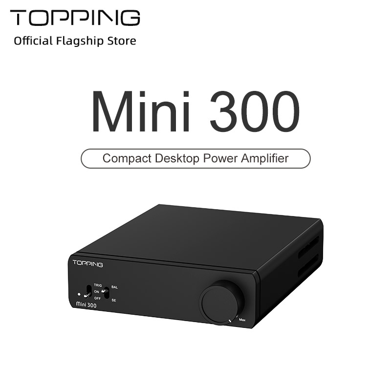TOPPING Mini 300 HiFi アンプ 140Wx2 パワー デスクトップ オーディオ バランス クラス D AMP TRS RCA ホーム シアター スタジオ モニター スピーク