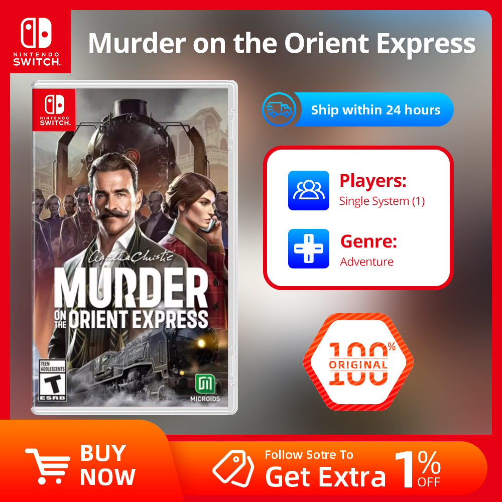 Nintendo Switch ゲームセール - オリエント急行殺人事件 - Nintendo Switch OLED Lite 用ゲームカートリッジ物理カード