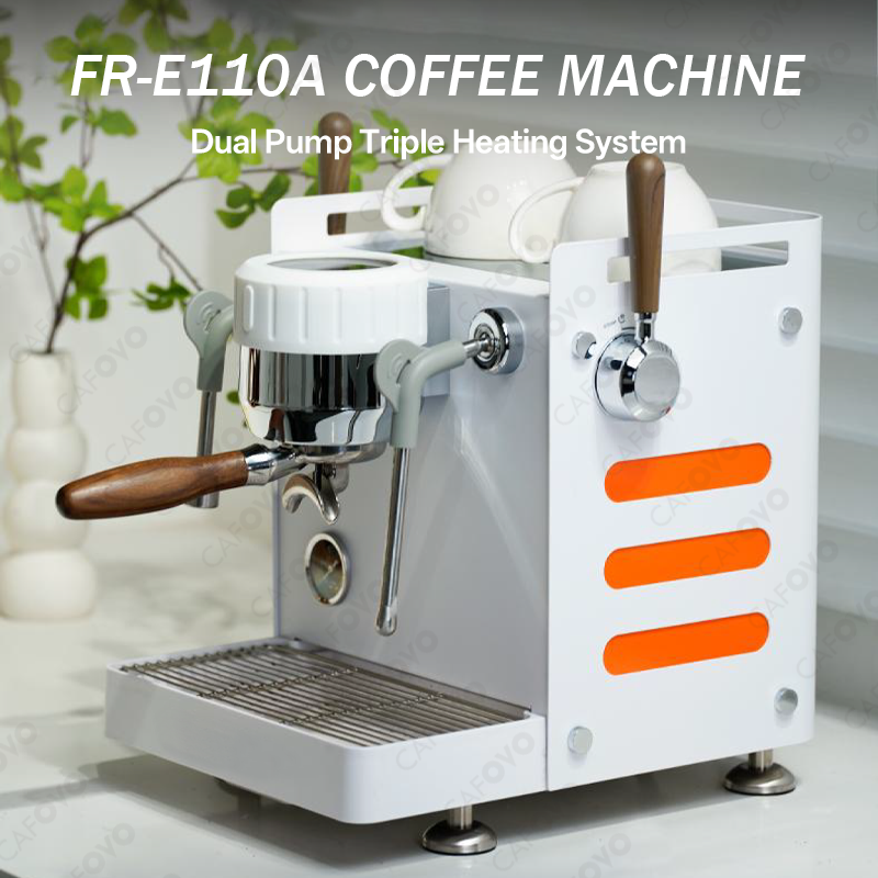 CAFOVO E110A 半自動エスプレッソマシンデュアルポンプトリプル加熱コーヒーマシン 3000 ワット商業コーヒーメーカー 220V