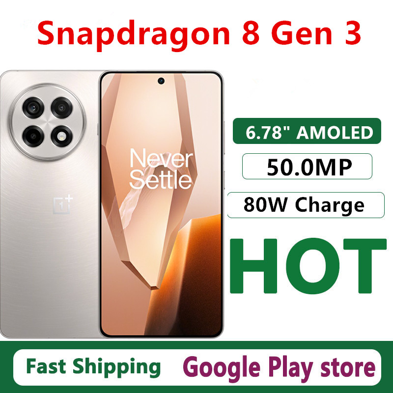 Original Oneplus Ace 5 Mobile Phone OTA 6.78" AMOLED 120HZ 80W Charge 50.0MP Camera 6415mAh Snapdragon 8 Gen 3 Android 15.0