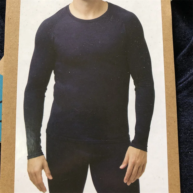 男性 100% メリノウールベースレイヤートップ 150 グラム軽量メリノ長袖熱下着男性第一層熱フィットクルーシャツ