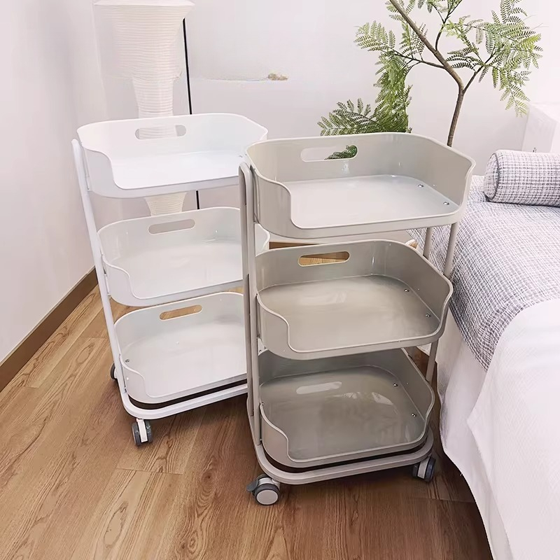 プロフェッショナルサロントロリーカート、多層美容機器収納ラック、スパツール用大容量モバイルオーガナイザー