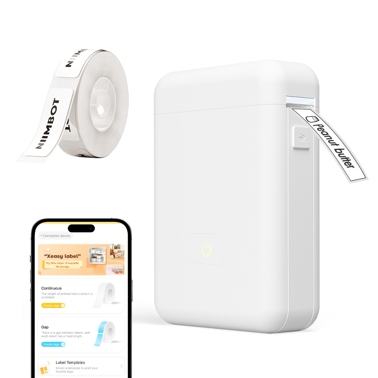 ミニポータブルサーマルプリンタラベルメーカーワイヤレス Bluetooth ステッカーラベラーハンドヘルドホームオフィス学校ラベリングマシン