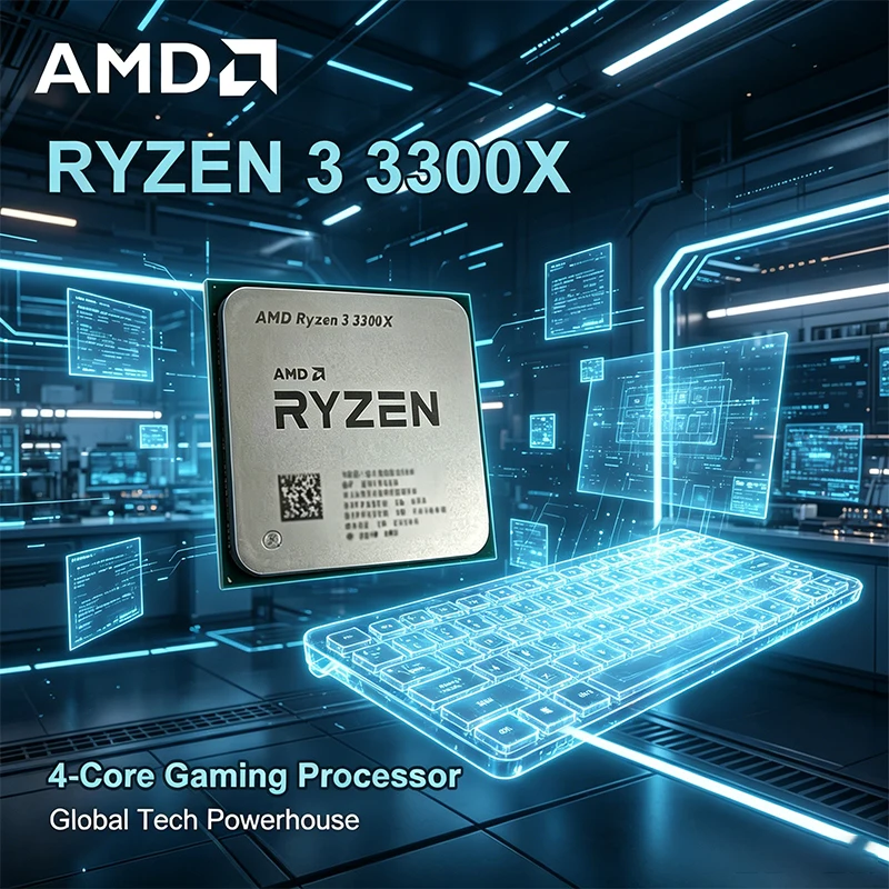 AMD Ryzen 3300X R3 3300X 3.8 GHz クアッドコア 8 スレッド 65W CPU プロセッサー L3=16M 100-000000159 ソケット AM4 65W バルク