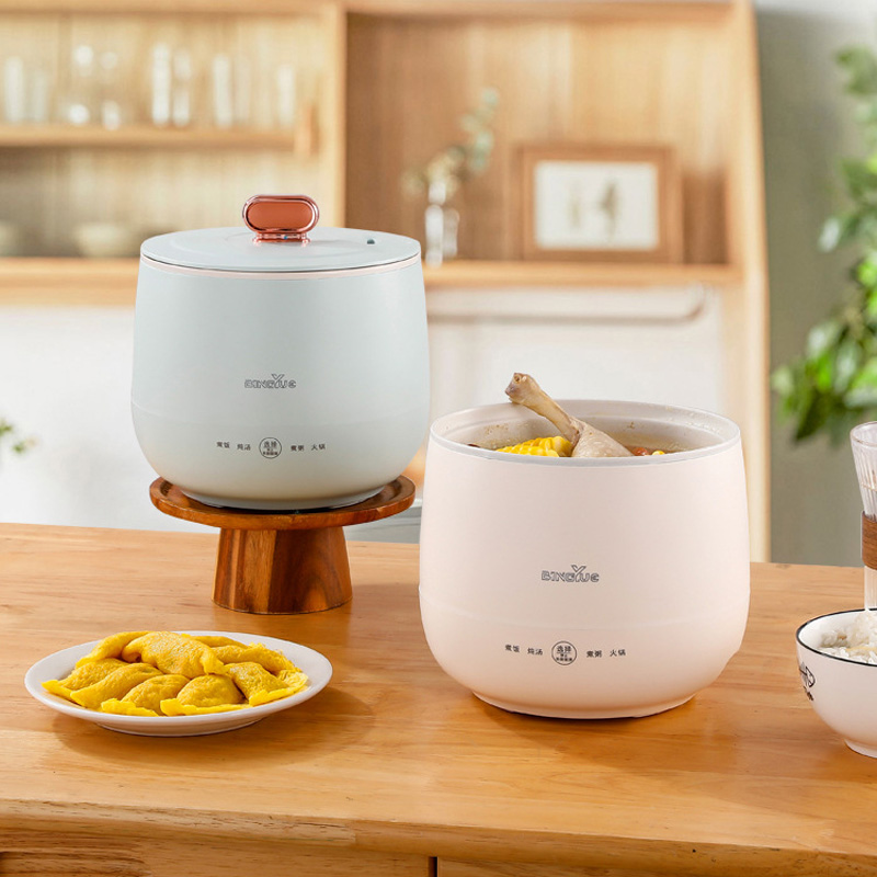 1.8L 多機能電気炊飯器家庭用小型炊飯器ポータブルノンスティック電気シチューポットキッチン炊飯器鍋