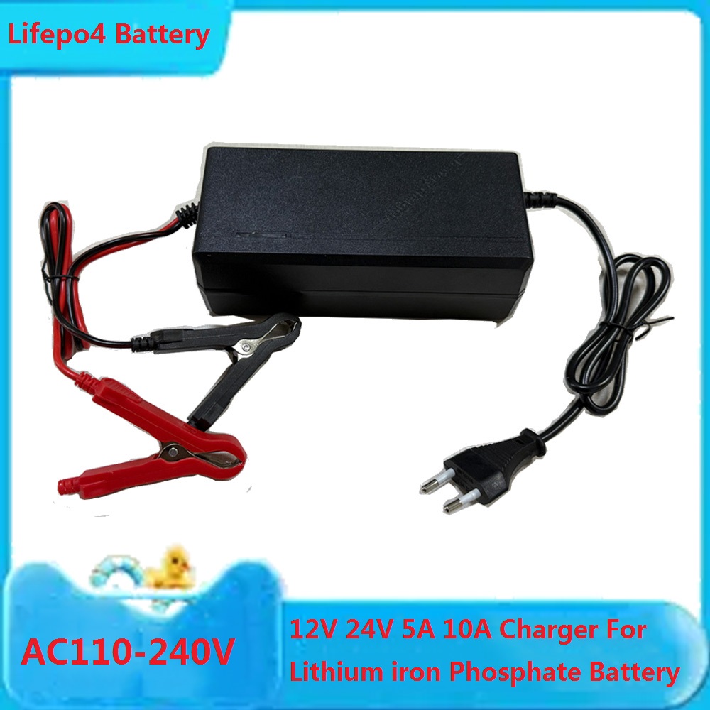 12V 24V 5A 10A スマート Lifepo4 充電器 14.6V 29.2V 4S 8S ハイパワー LiFePO4 充電器 AC110-240V リチウムリン酸鉄バッテリーパック