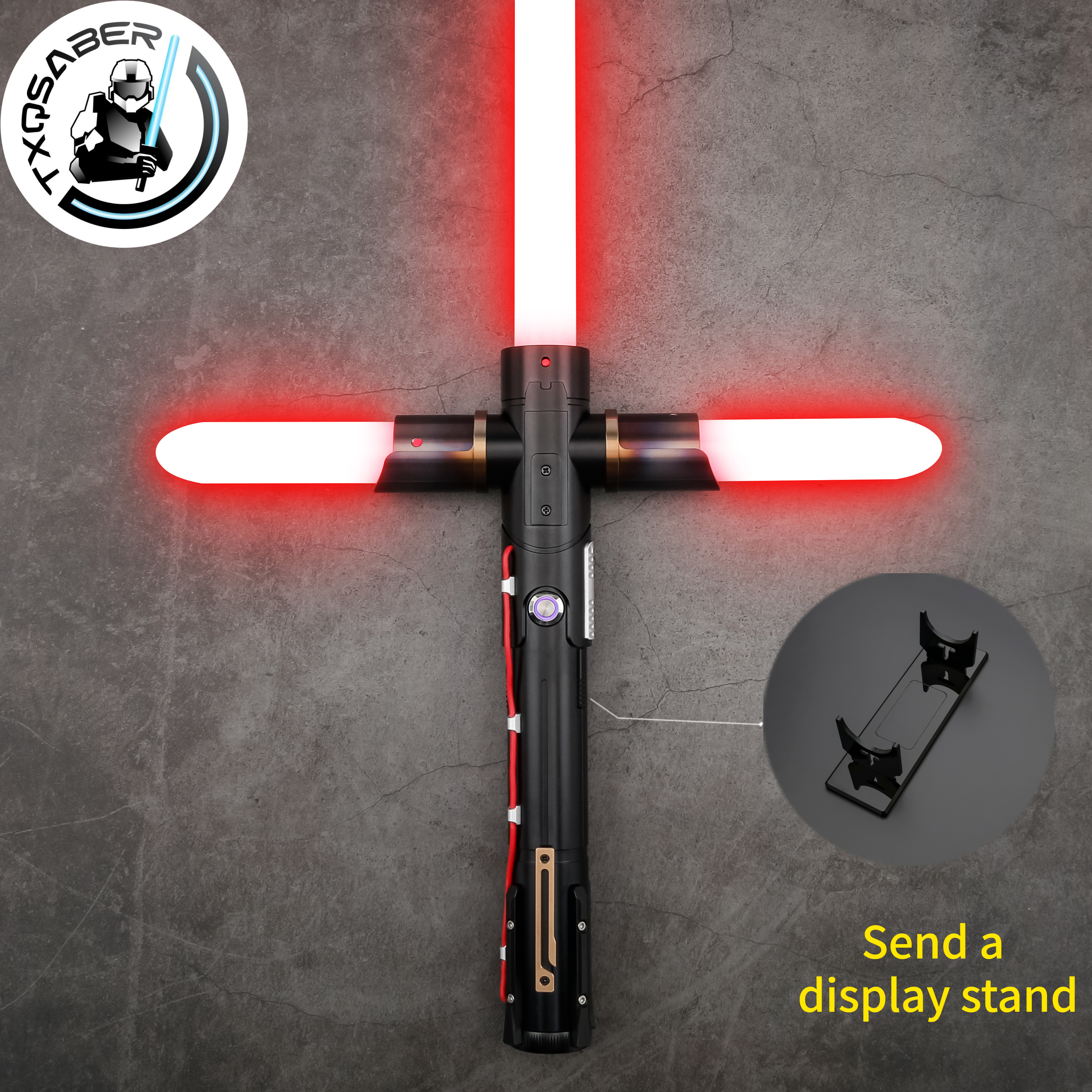 TXQSABER ライトセーバー カイロ レン SE スムーズ スイング ブラスター FOC 光剣ジェダイ メタル ハンドル デザイン ライトセーバー 大人のコスプレおもちゃ用